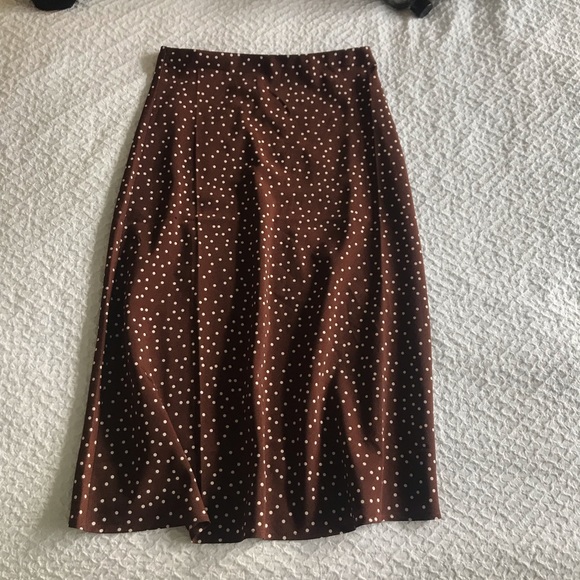 Lulus Dresses & Skirts - POLKADOT MIDI SLIP SKIRT